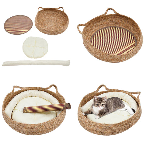 Four Seasons Woven Cat Bed