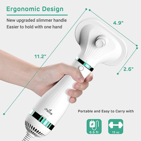 UPGRADE 2 in 1 Pet Hair Dryer Brush GC-D1