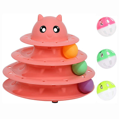 Interactive Three-Layer Turntable Cat Toy