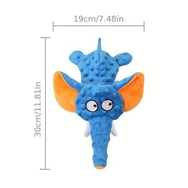 Durable Elephant Plush Chew Toy