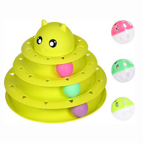 Interactive Three-Layer Turntable Cat Toy