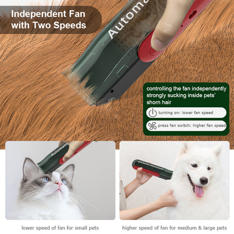 Automatic Inhaling pet hair clipper