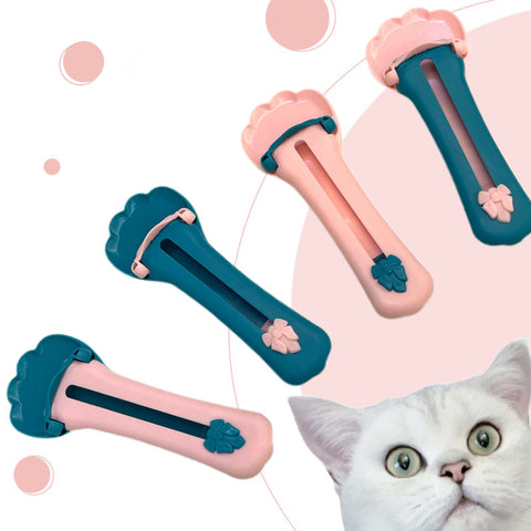 4Pcs Cat Strip Squeeze Spoon
