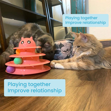 Interactive Three-Layer Turntable Cat Toy
