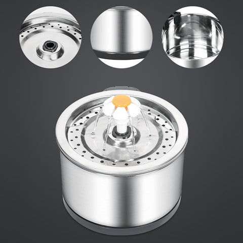 Automatic Stainless Sleel Water Fountain 2.5L /84.5 oz