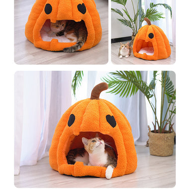 Pumpkin Cat & Dog House