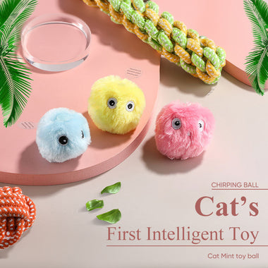 Chirping Interactive Plush Toys Balls