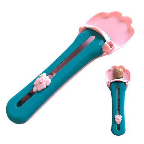 4Pcs Cat Strip Squeeze Spoon