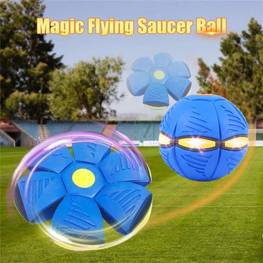 Pet Toy Flying Saucer Ball for Dogs with Light