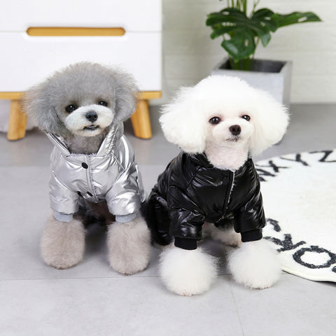 Glossy One-piece Pet Cotton Coat