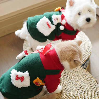 Christmas Fleece Sweatshirt Pet Suit