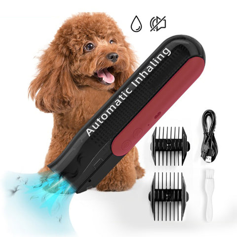 Automatic Inhaling pet hair clipper